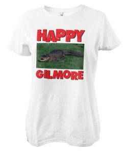Kvinna Shirtstore | Happy Gilmore Alligator Girly Tee White