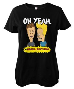 Kvinna Shirtstore | Beavis And Butt-Head Oh Yeah Girly Tee Black