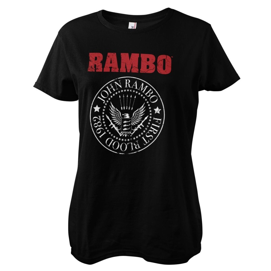 Kvinna Shirtstore | First Blood 1982 Seal Girly Tee Black