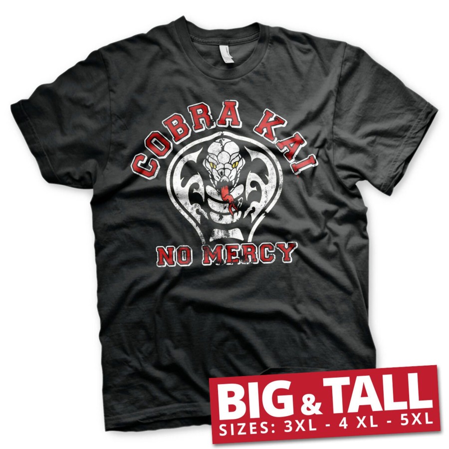 Mann Shirtstore | Cobra Kai - No Mercy Big & Tall T-Shirt Black