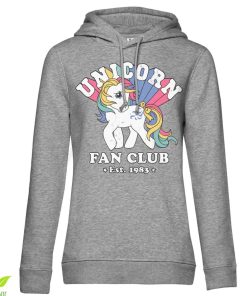 Kvinna Shirtstore | Unicorn Fan Club Girls Hoodie Heathergrey