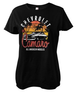 Kvinna Shirtstore | Chevrolet Camaro Sunset Girly Tee
