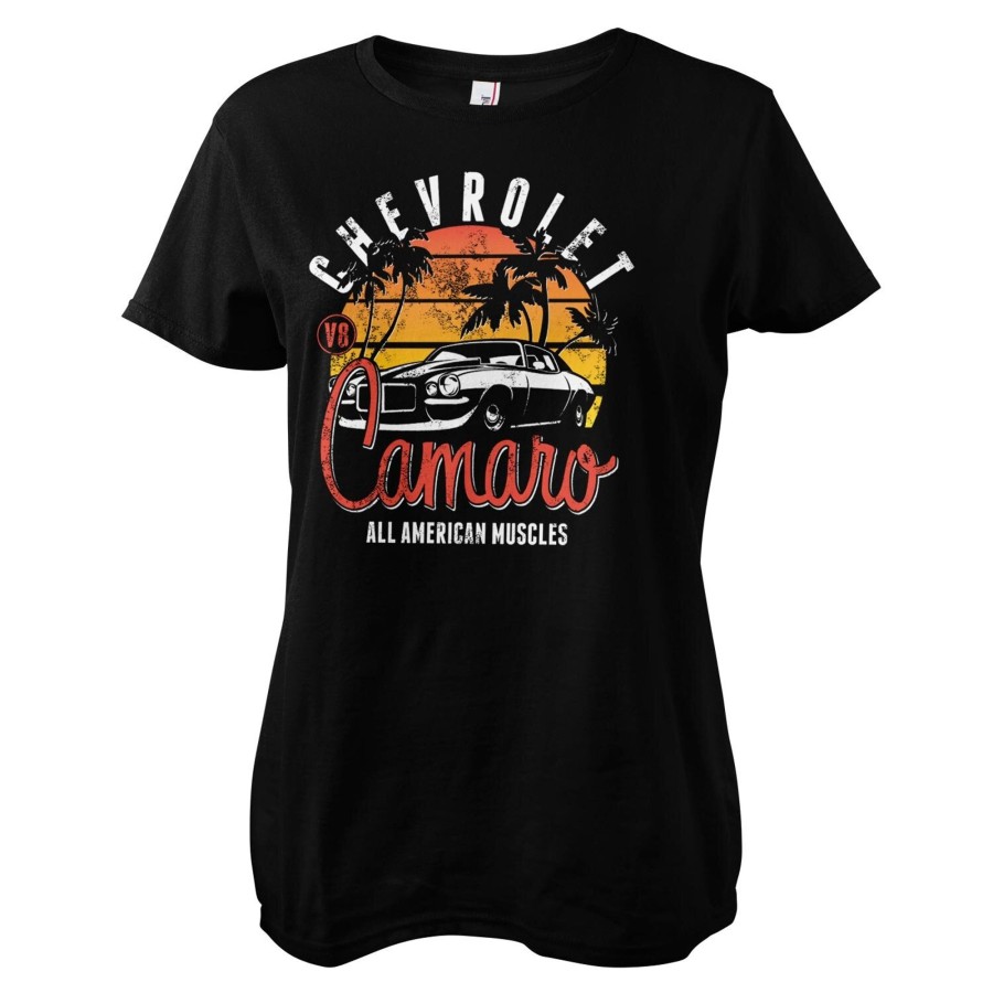 Kvinna Shirtstore | Chevrolet Camaro Sunset Girly Tee