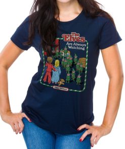 Kvinna Shirtstore | The Elves Are Watching Girly Tee