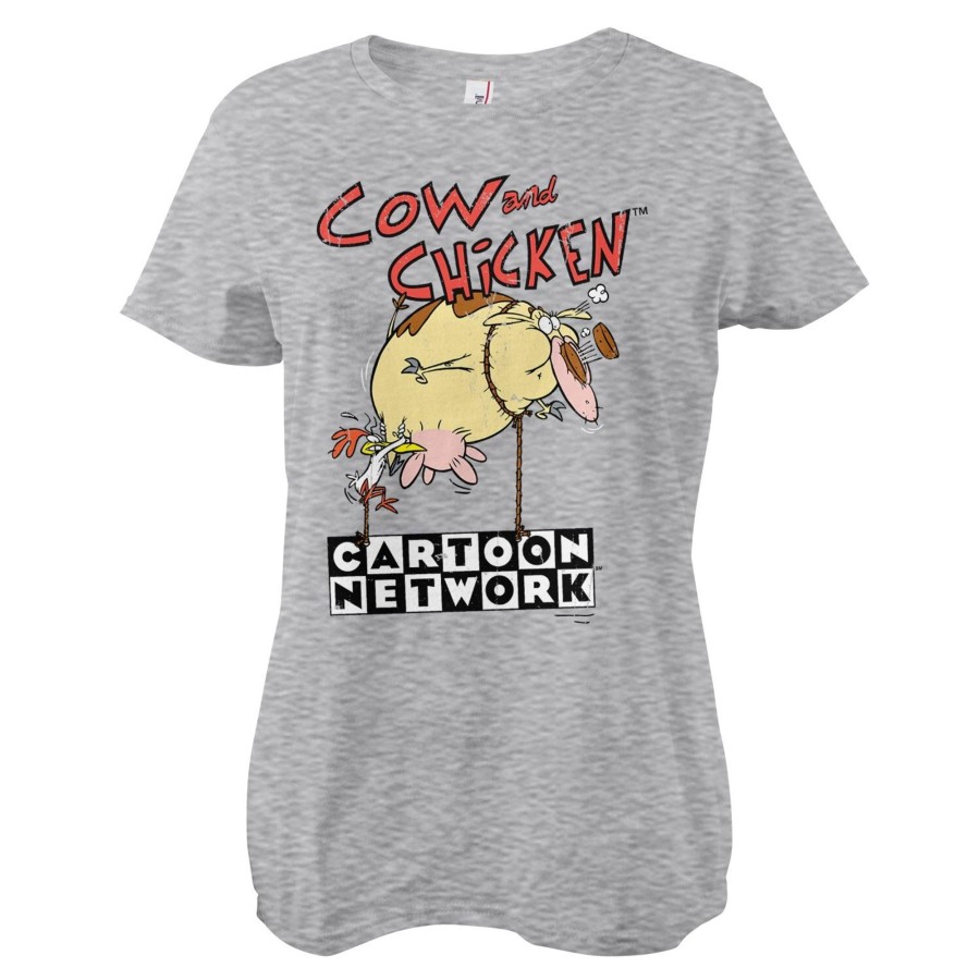 Kvinna Shirtstore | Cow And Chicken Balloon Girly Tee