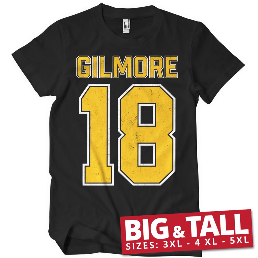 Mann Shirtstore | Happy Gilmore Hockey Jersey Big & Tall T-Shirt Black
