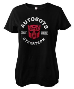 Kvinna Shirtstore | Autobots Cybertron Girly Tee Black