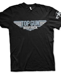 Mann Shirtstore | Top Gun Maverick Distressed Logo T-Shirt