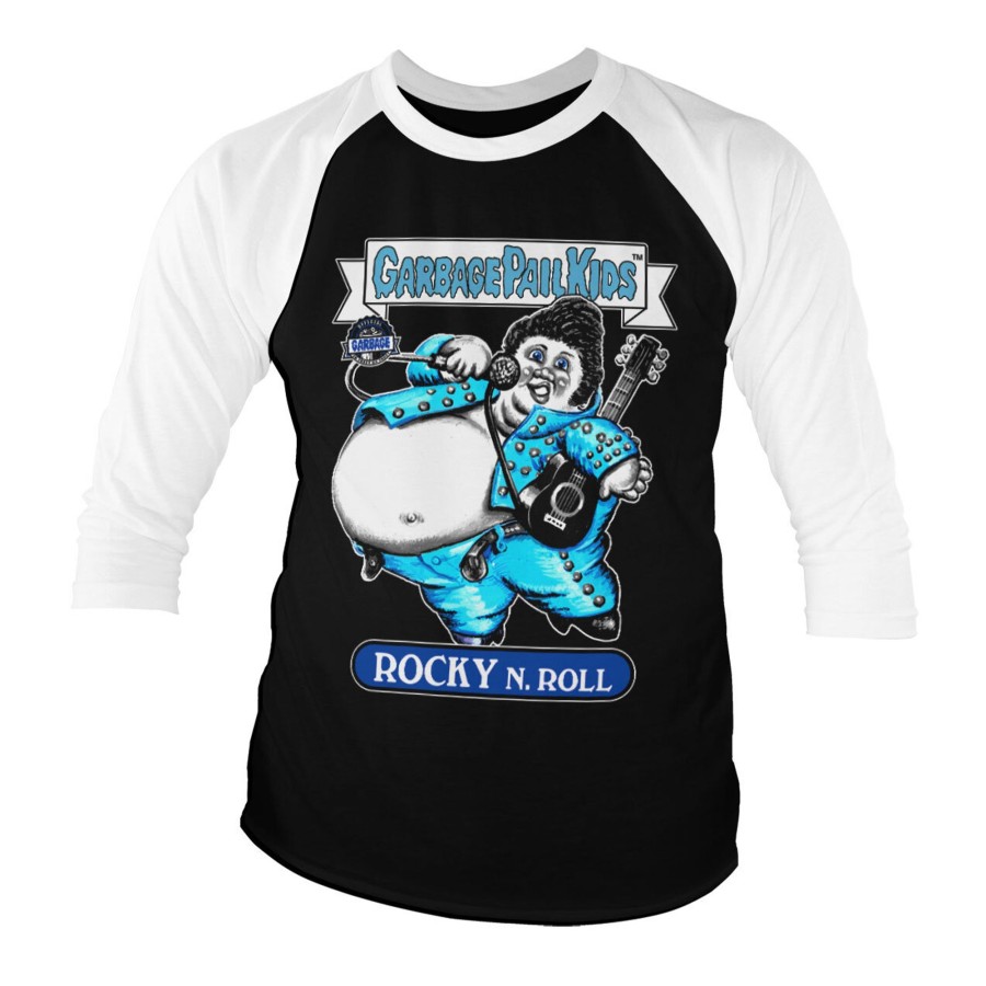 Mann Shirtstore | Rocky N. Roll Baseball 3/4 Sleeve Tee Whiteblack