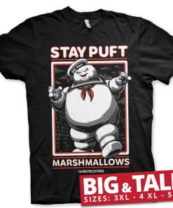 Mann Shirtstore | Stay Puft Marshmallows Big & Tall T-Shirt Black