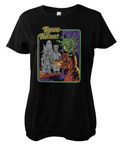 Kvinna Shirtstore | Trick Or Treat Girly Tee Black