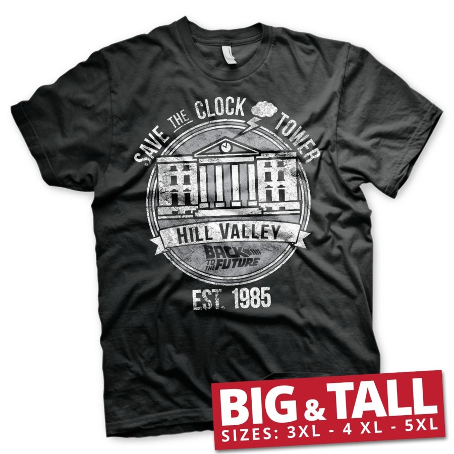 Mann Shirtstore | Save The Clock Tower Big & Tall T-Shirt Black