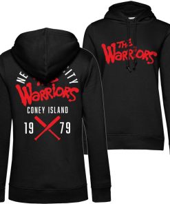 Kvinna Shirtstore | The Warriors - Coney Island Girls Hoodie Black