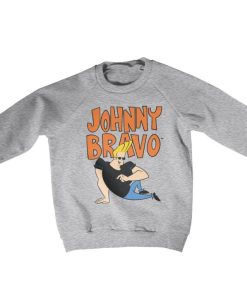 Barn Shirtstore | Johnny Bravo Kids Sweatshirt Heathergrey