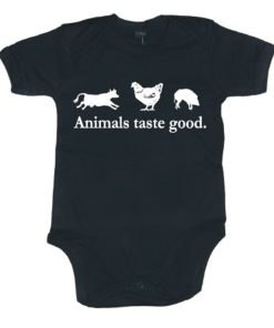 Barn Shirtstore | Animals Taste Good Body Black