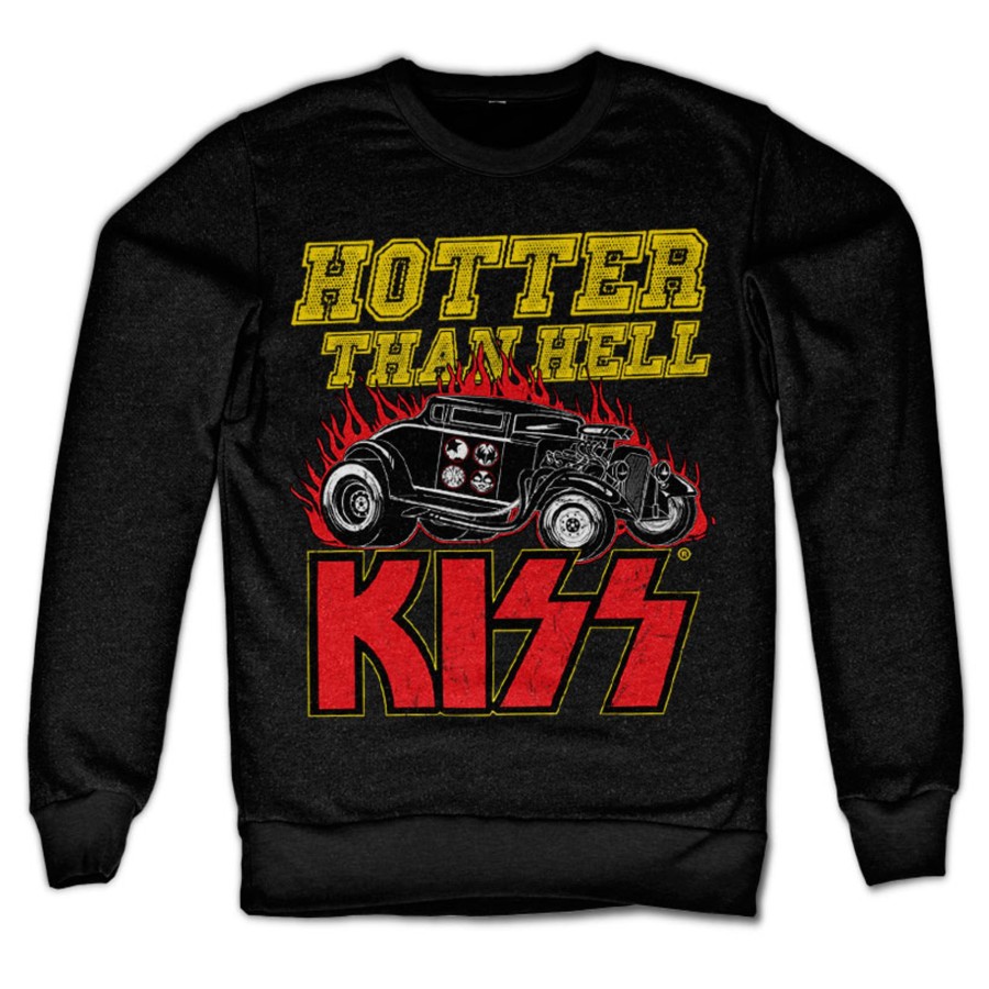 Mann Shirtstore | Kiss - Hotter Than Hell Sweatshirt Black