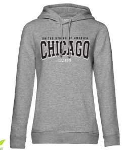 Kvinna Shirtstore | Chicago - Illinois Girls Hoodie Heathergrey