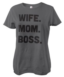 Kvinna Shirtstore | Wife - Mom - Boss Girly Tee
