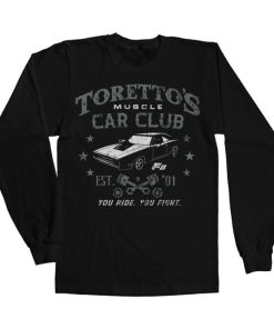 Mann Shirtstore | Toretto'S Muscle Car Club Long Sleeve Tee Black