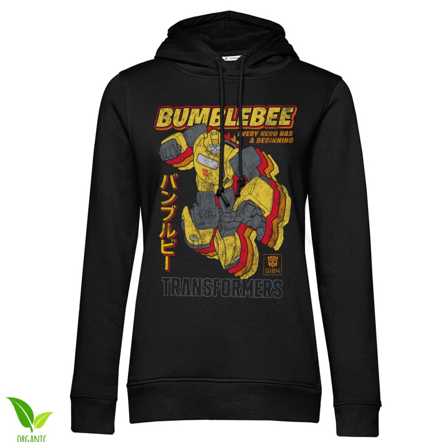 Kvinna Shirtstore | Bumblebee - Every Hero Has A Beginning Girls Hoodie Black