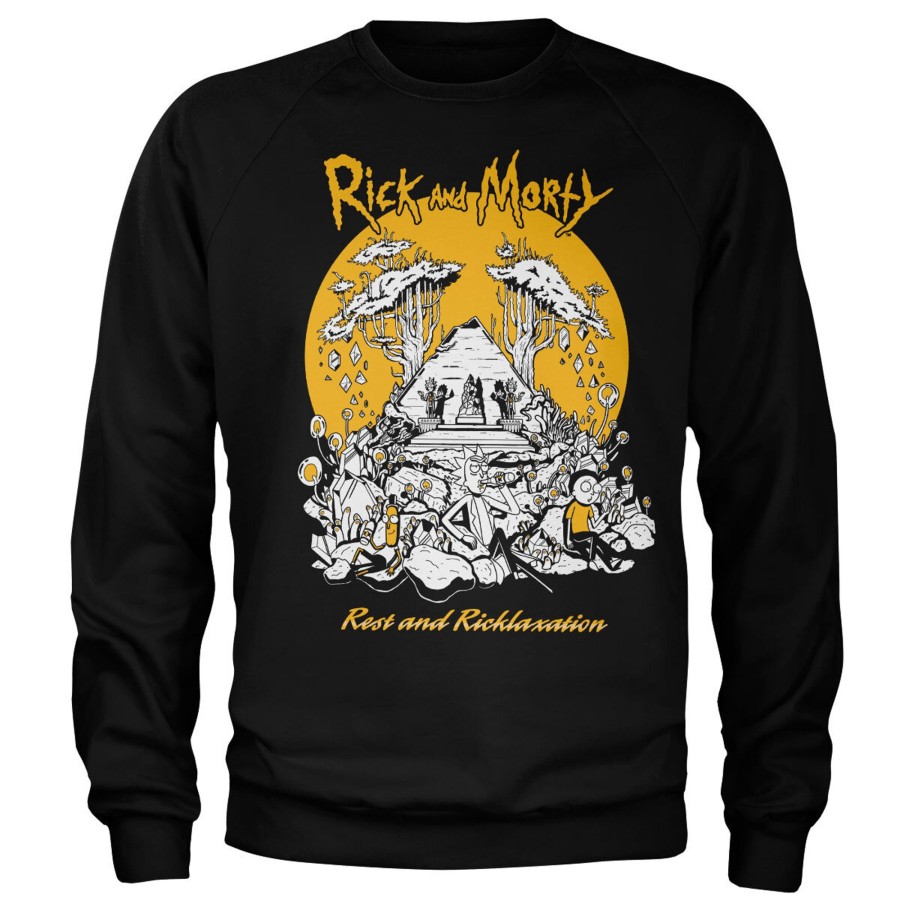 Mann Shirtstore | Rest And Ricklaxation Sweatshirt Black
