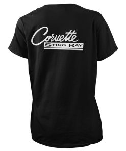 Kvinna Shirtstore | Corvette C2 Stingray Girly Tee Black