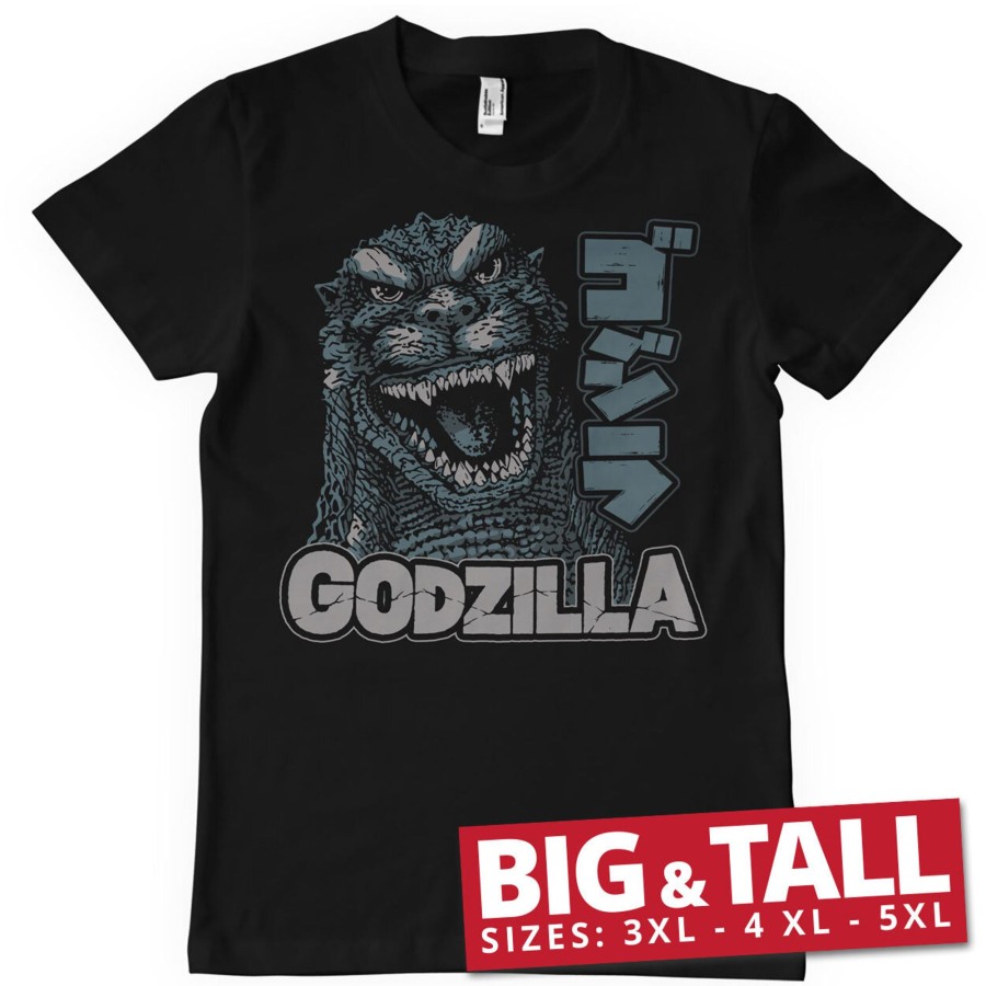 Mann Shirtstore | Godzilla Roar Big & Tall T-Shirt Black