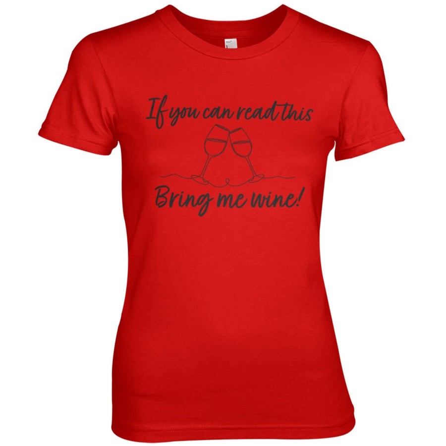 Kvinna Shirtstore | Bring Me Wine Girly Tee