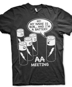 Mann Shirtstore | Aa Battery Meeting T-Shirt Black