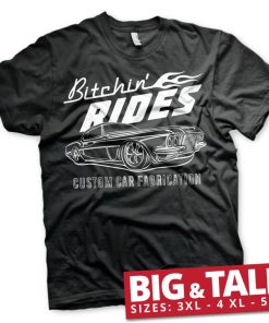 Mann Shirtstore | Bitchin' Rides Custom Car Fabrication Big & Tall T-Shirt Black