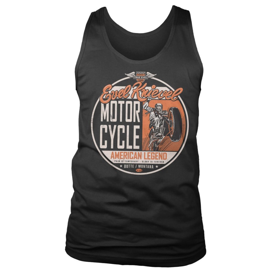 Mann Shirtstore | Evel Knievel - American Legend Tank Top Black
