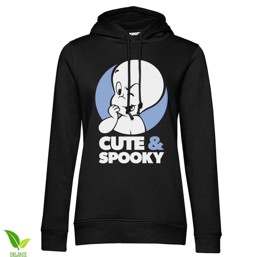 Kvinna Shirtstore | Cute & Spooky Girls Hoodie Black