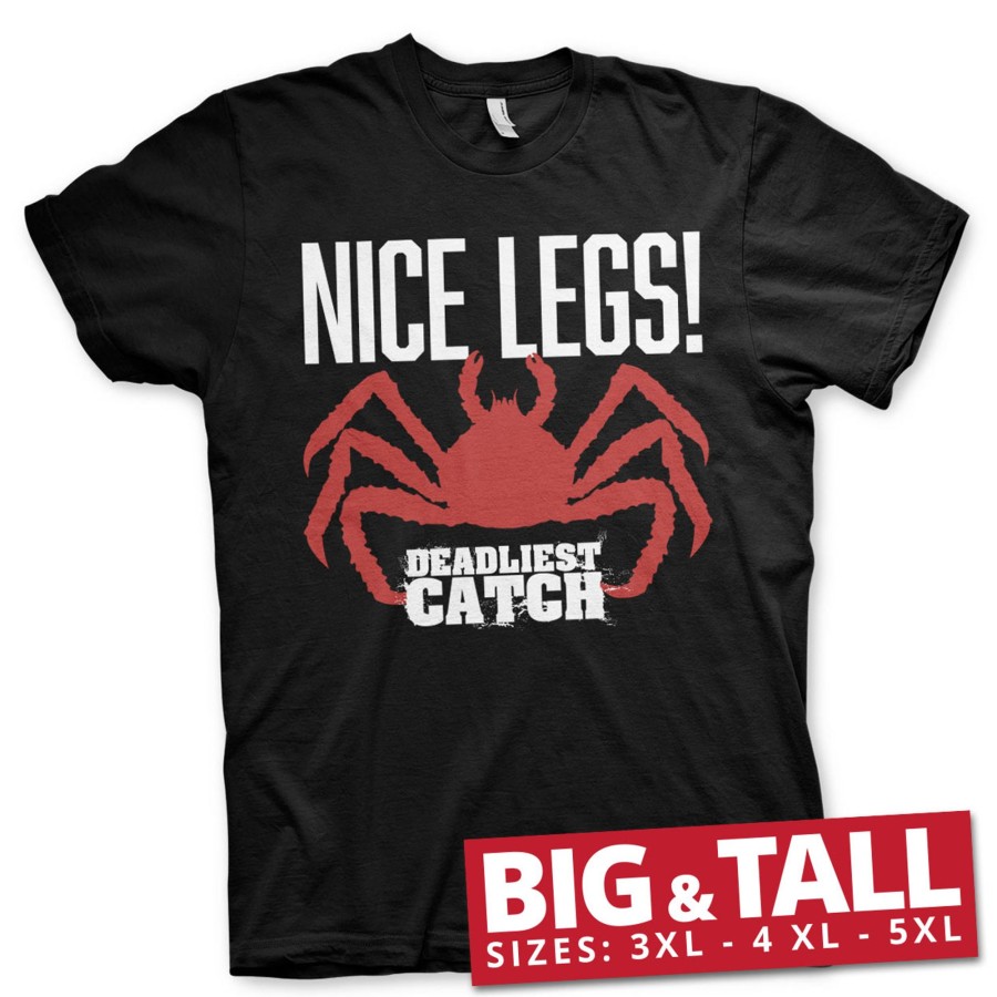 Mann Shirtstore | Deadliest Catch - Nice Legs! Big & Tall T-Shirt Black