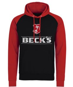 Mann Shirtstore | Beck'S Logo Baseball Hoodie Black-Red