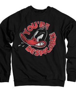Mann Shirtstore | Daffy Duck - You'Re Despicable Sweatshirt Black