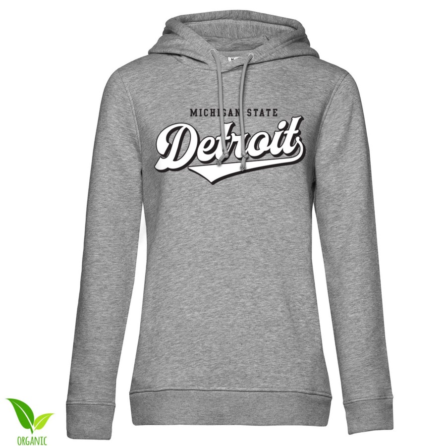 Kvinna Shirtstore | Detroit Girls Hoodie Heathergrey