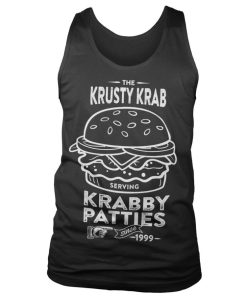 Mann Shirtstore | The Krusty Krab Serving Krabby Patties Tank Top Black