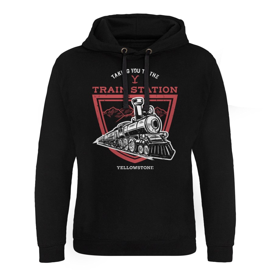 Mann Shirtstore | Taking You To The Train Station Epic Hoodie Black