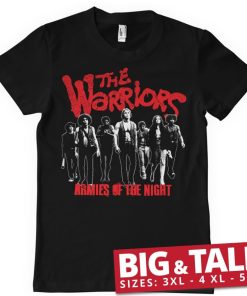 Mann Shirtstore | The Warriors - Armies Of The Night Big & Tall T-Shirt Black