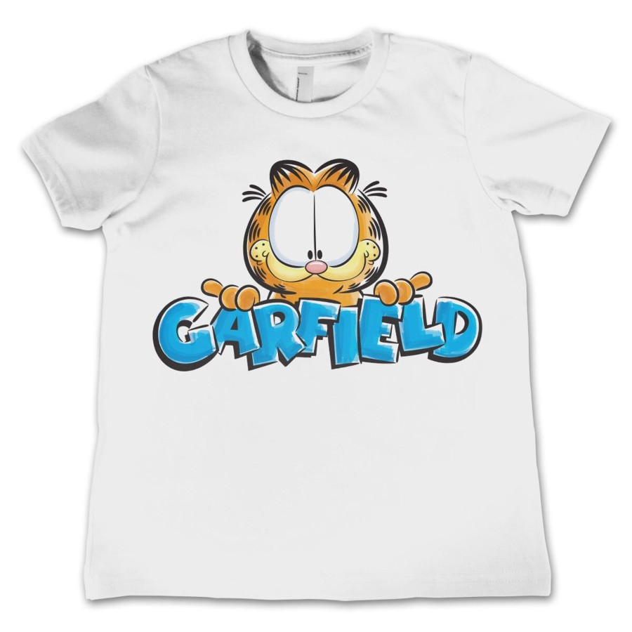 Barn Shirtstore | Garfield Scetched Kids T-Shirt White