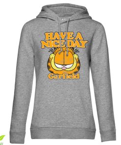Kvinna Shirtstore | Garfield - Have A Nice Day Girls Hoodie Heathergrey