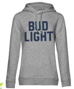 Kvinna Shirtstore | Bud Light Varsity Girls Hoodie Heather-Grey