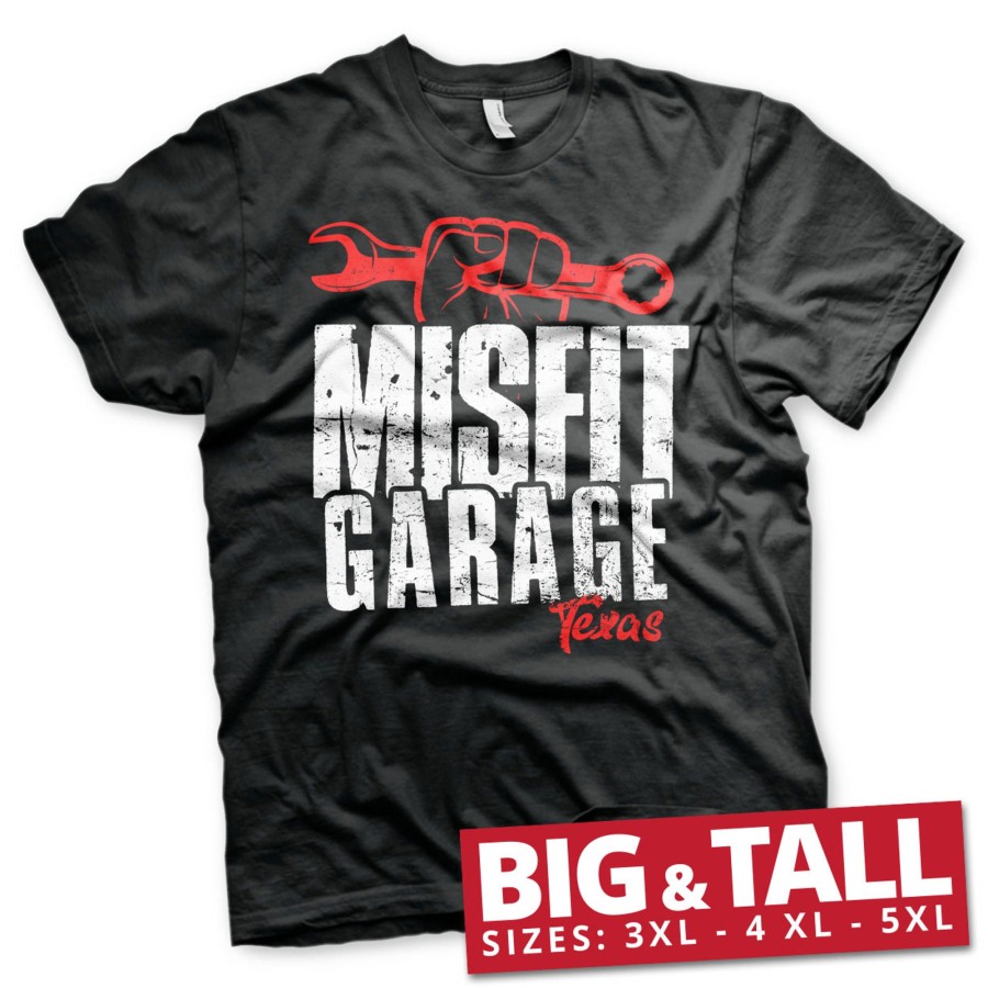 Mann Shirtstore | Misfit Garage Wrench Power Big & Tall T-Shirt Black