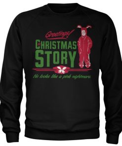 Mann Shirtstore | A Christmas Story - Pink Nightmare Sweatshirt Black
