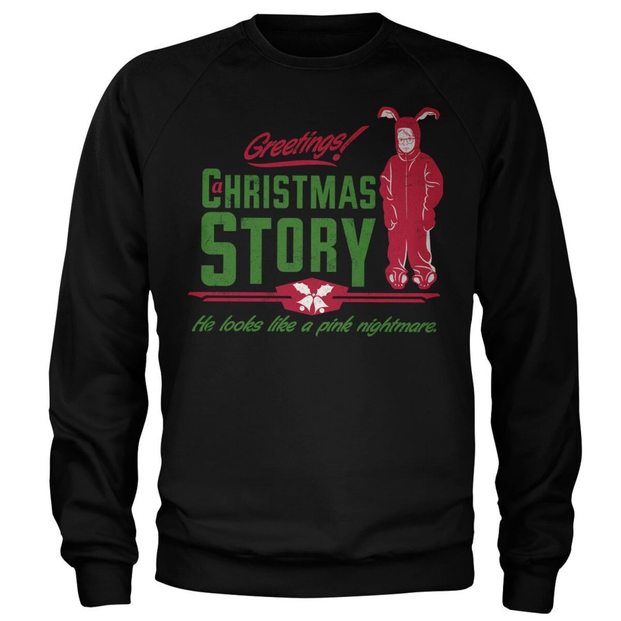Mann Shirtstore | A Christmas Story - Pink Nightmare Sweatshirt Black