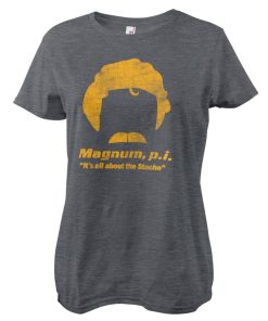 Kvinna Shirtstore | Magnum P.I. - Stache Girly Tee