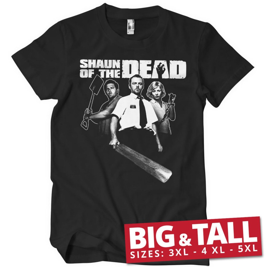 Mann Shirtstore | Shaun Of The Dead Big & Tall T-Shirt Black