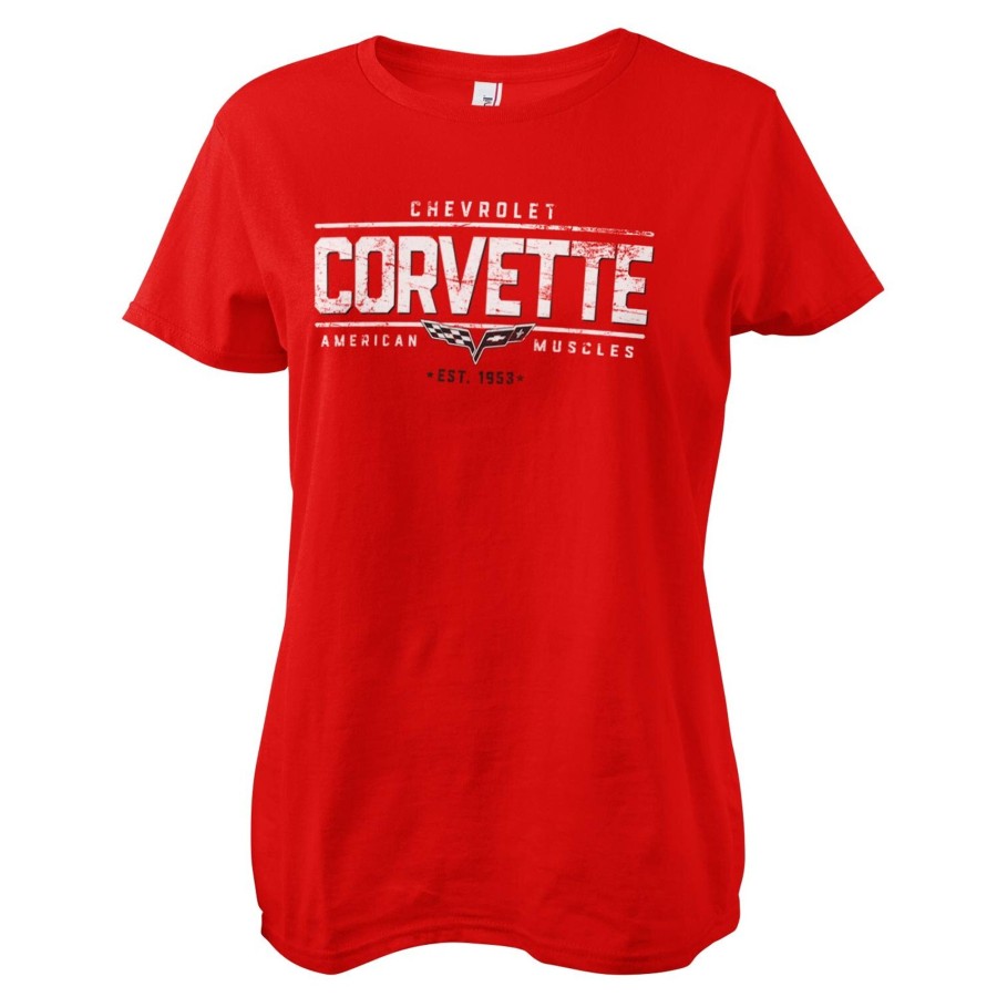 Kvinna Shirtstore | Corvette - American Muscles Girly Tee