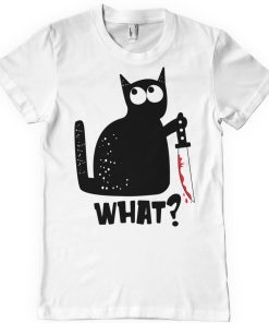 Mann Shirtstore | Cat Say What T-Shirt White