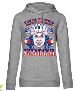 Kvinna Shirtstore | You Can'T Spell America Without Erica Girls Hoodie Heathergrey